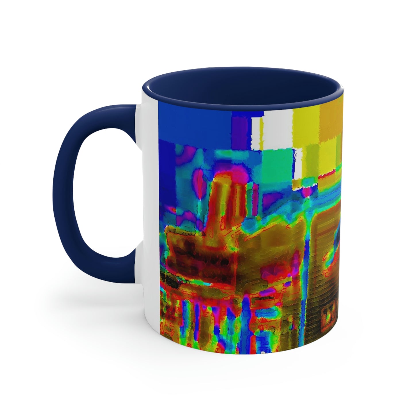 Accent Coffee Mug, 11oz ...  In-A-Hurry & Stressed? ... Remember: Keep "Clam" ... Clam_Happy ...  'Ivars: Seattle Waterfront' ... Personal Archives ... Original Works ...