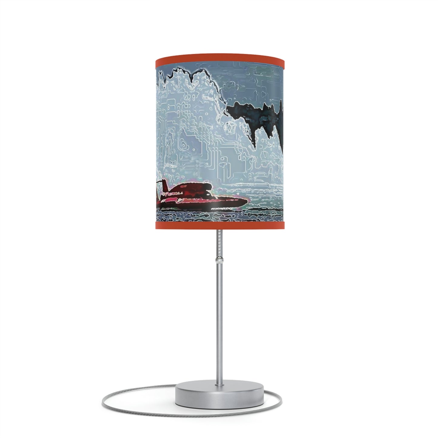 Lamp on a Stand, US|CA plug ... Seattle Columbia Cup On Lake Washington ... "Dave Wilcox Heads For The Win" ... Associate Gift-Photo ... Original Works ...