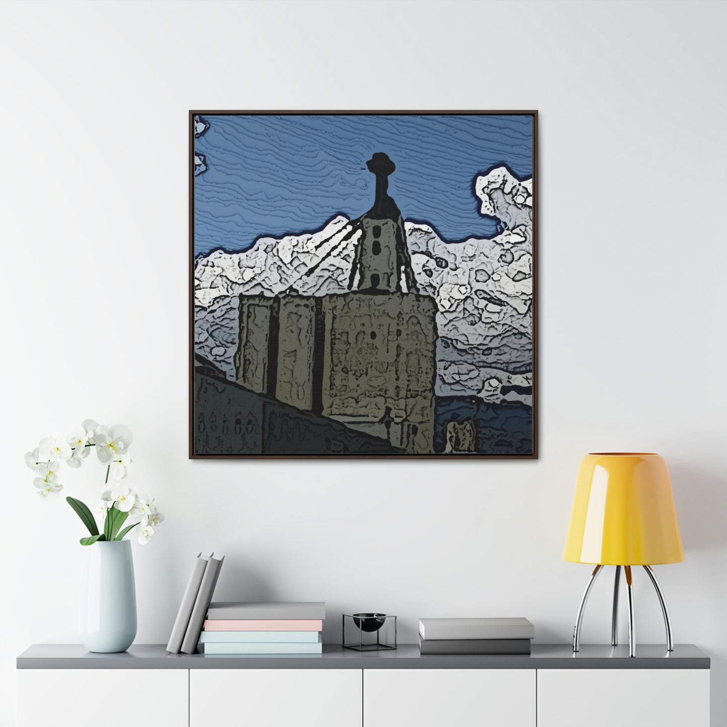 Gallery Canvas Wraps, Square Frame ..."ICP: Idaho County Propane ... 'Production Facilities Grangeville, Idaho' ... "  Original Works: Rendering Time: 10 Hours ...