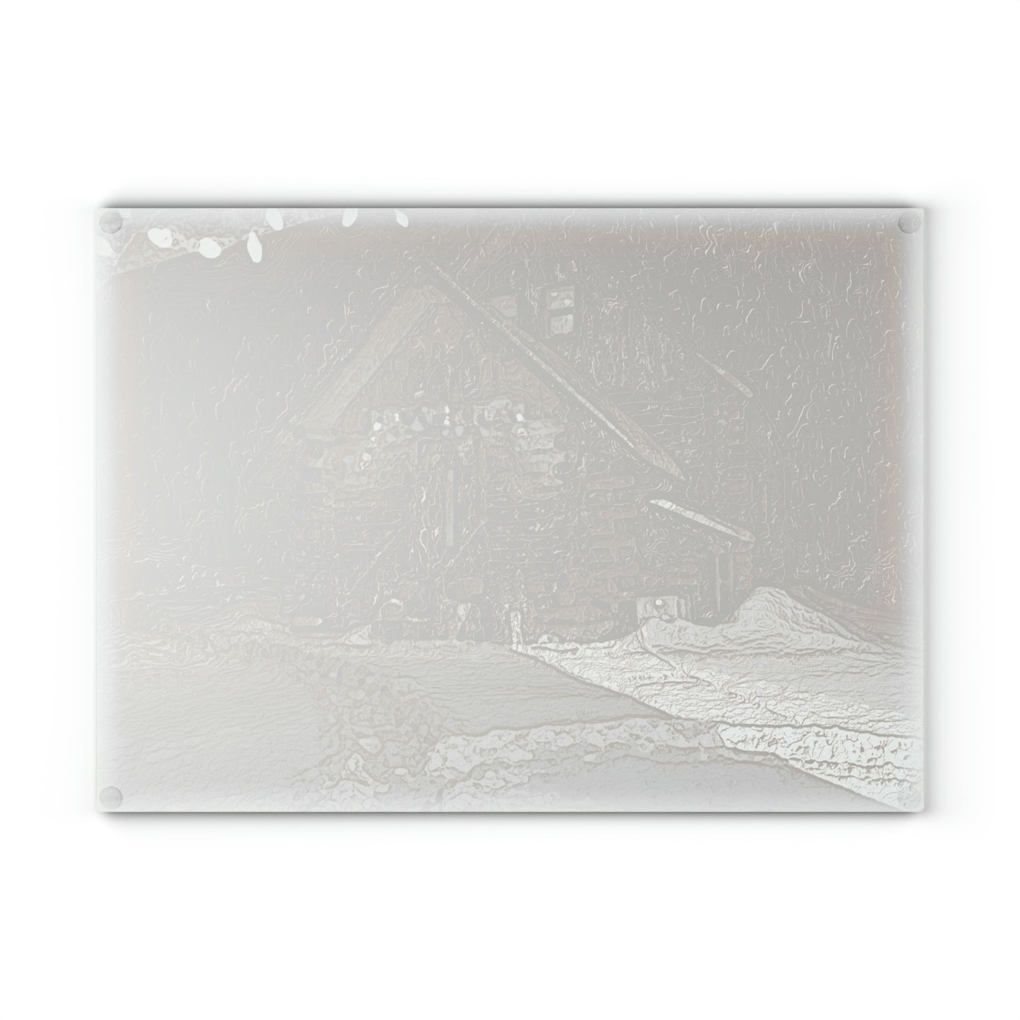 Glass Cutting Board ..."A Stormy Thanksgiving Celebration In-The-Mountains"