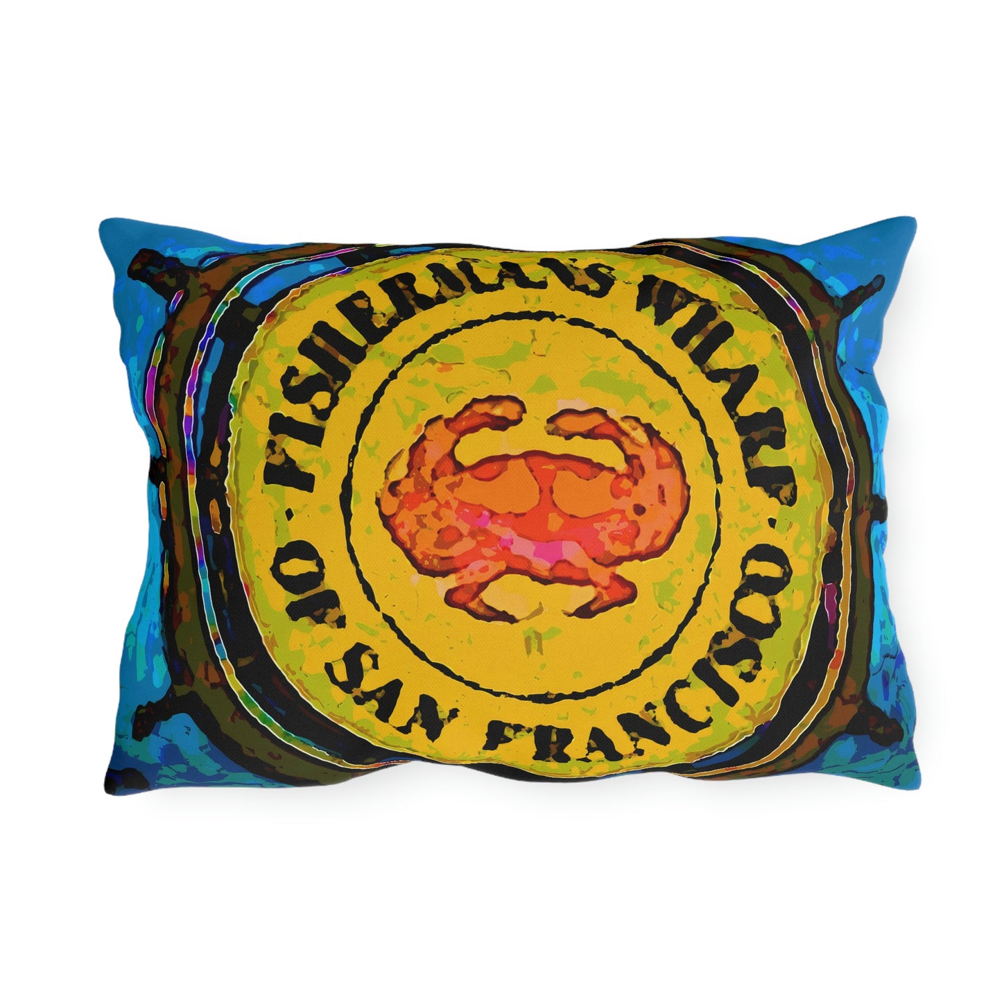 Outdoor Pillows ... "No.9 Fishermen's Grotto - Fishermen's Wharf, SF, California" ... Family Archives: 1970's ... Original Works ...