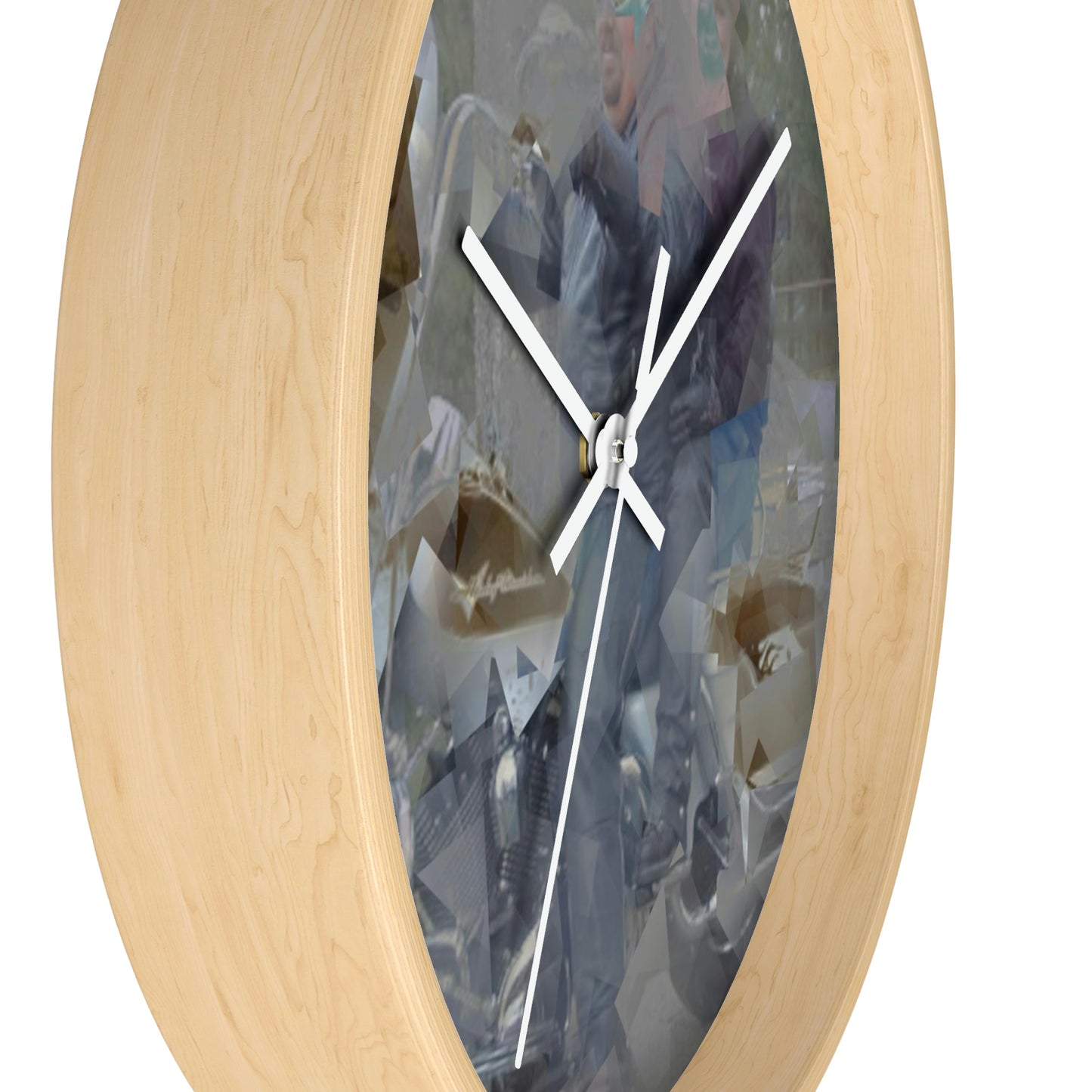 Wall clock ... The Open Road Beckons ... "Harley 'D' Yearnings ..."  Original Works ...