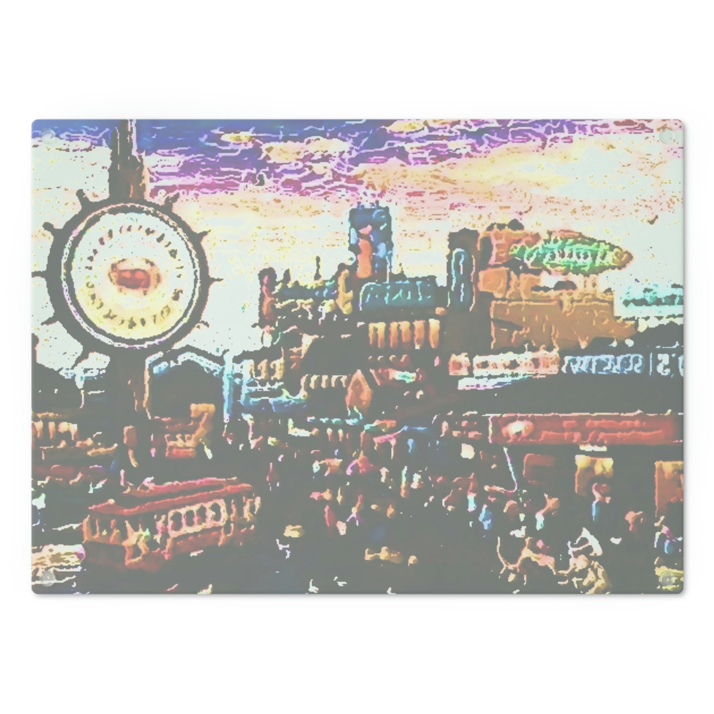 Cutting Board ... "No.9 Fishermen's Grotto - Fishermen's Wharf, SF, California" ... Family Archives: 1970's ... Original Works ...