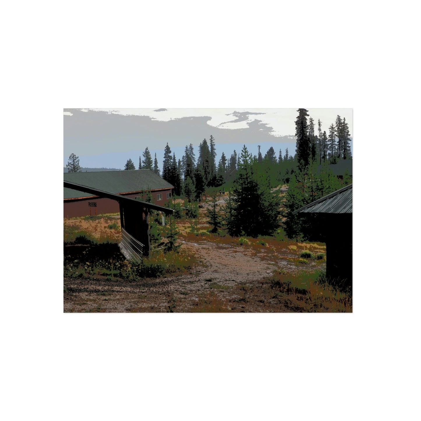 Aluminum Composite Panels ... "A Summer Rainstorm Blows-Through" ... August 2022 ... Central Idaho ... Elevation: 6,000 Ft. ... Original Works ...