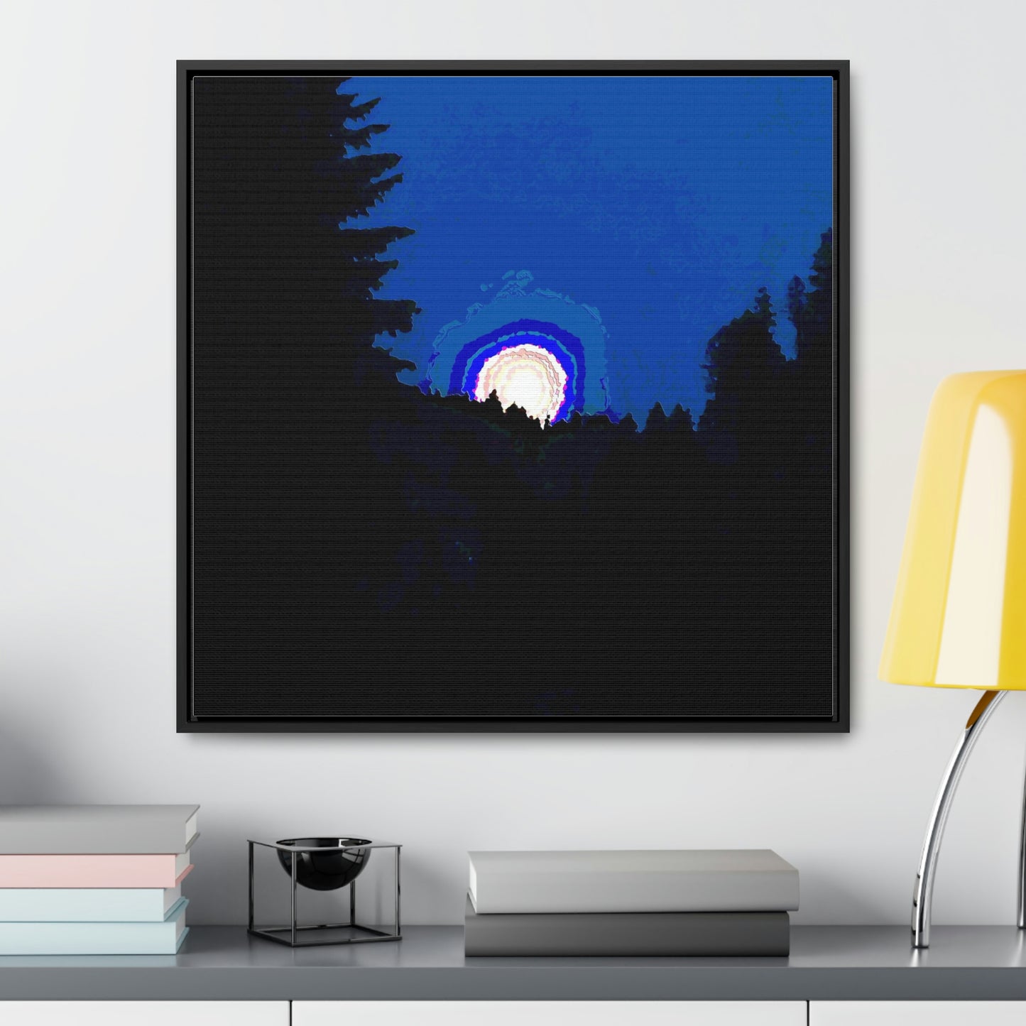 Gallery Canvas Wraps, Square Frame ... "The Road Home" ...' Over The River & Through The Woods To? ...' ... Moonscape Near Elk City, Idaho ... Original Works ... 5Jan23 ...