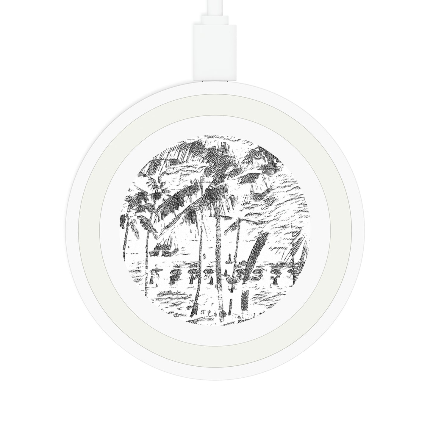 Quake Wireless Charging Pad ... "The Royal Hawai'ian: Waikiki Beach_Beach" ... Honolulu, HI ... October 2014 (Halloween) ... Original Works ...