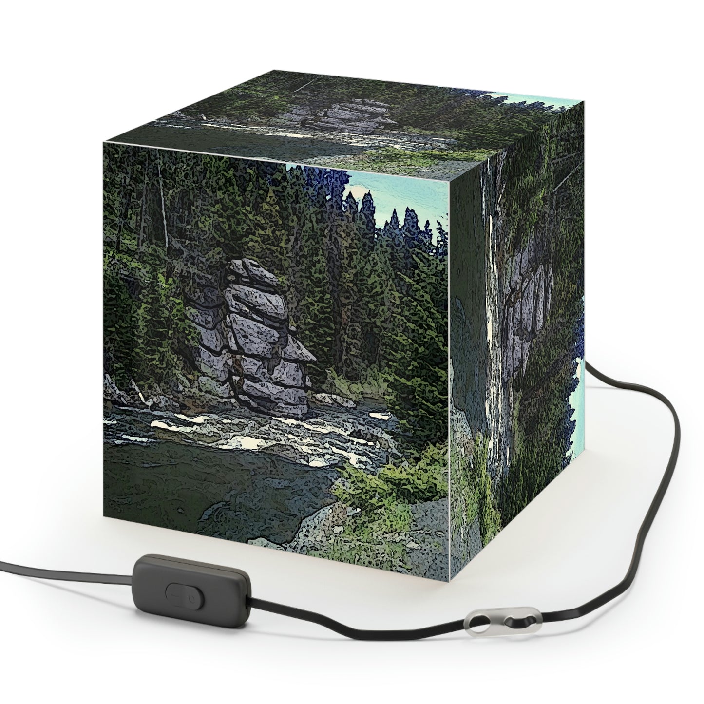 Light Cube Lamp ... "I Am Innocent" ... Tricky-Dick Immortalized ... Nixon Rock: Along The River ... Central Idaho, Summer 2020 ... Original Works ...