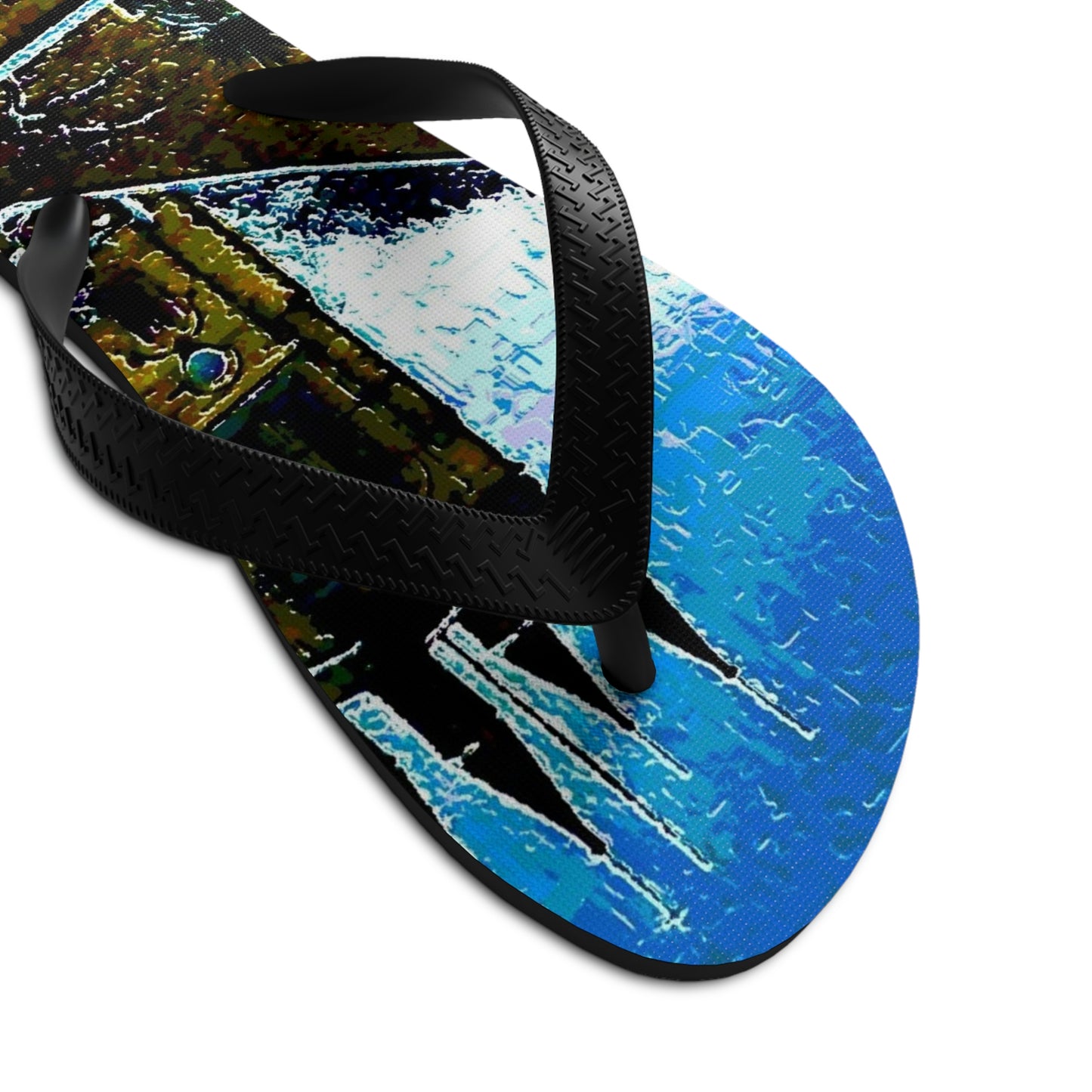 Unisex Flip-Flops ... Walikng The Streets & Alleys ... 'Strolling The Canals ... '  ... Original Works  ...