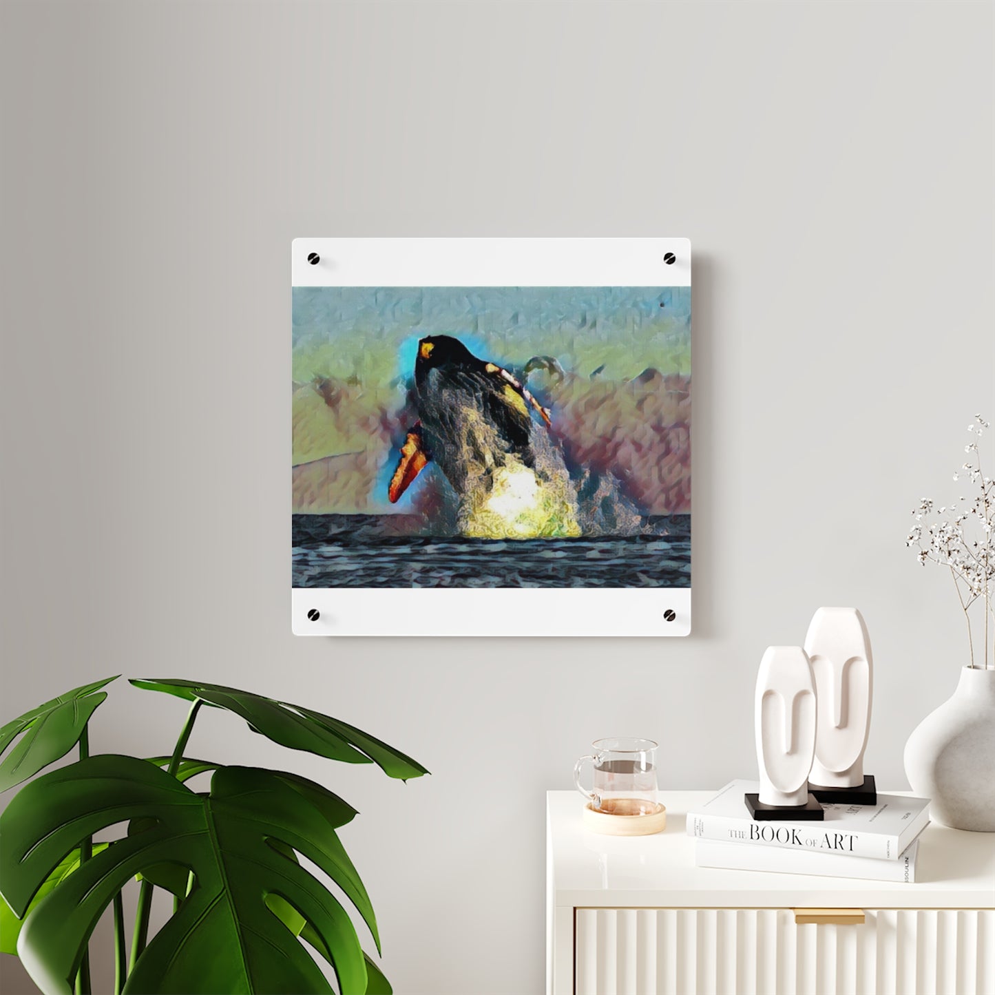 Acrylic Wall Art Panels ... An Extraordinary Humpback Breach ... 'With Explosive Energy' ... Family Archives (KPH) ... Circa: 21st Century. Maui, HI ... Original Works ...