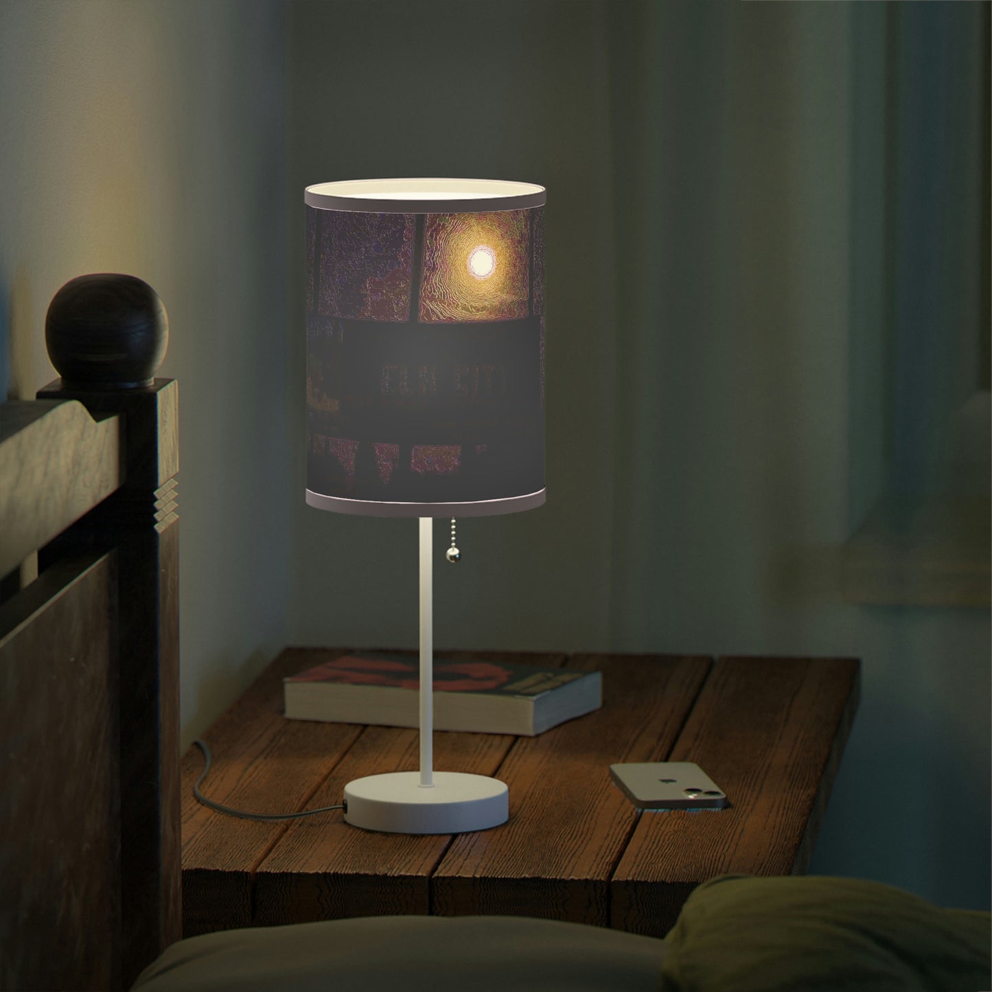Lamp on a Stand, US|CA plug ... Car Approaches From The Stern ... Moon Ascendary From The Bow ... "Two Friendly Travellers On A Cold Night Near Elk City" ... C