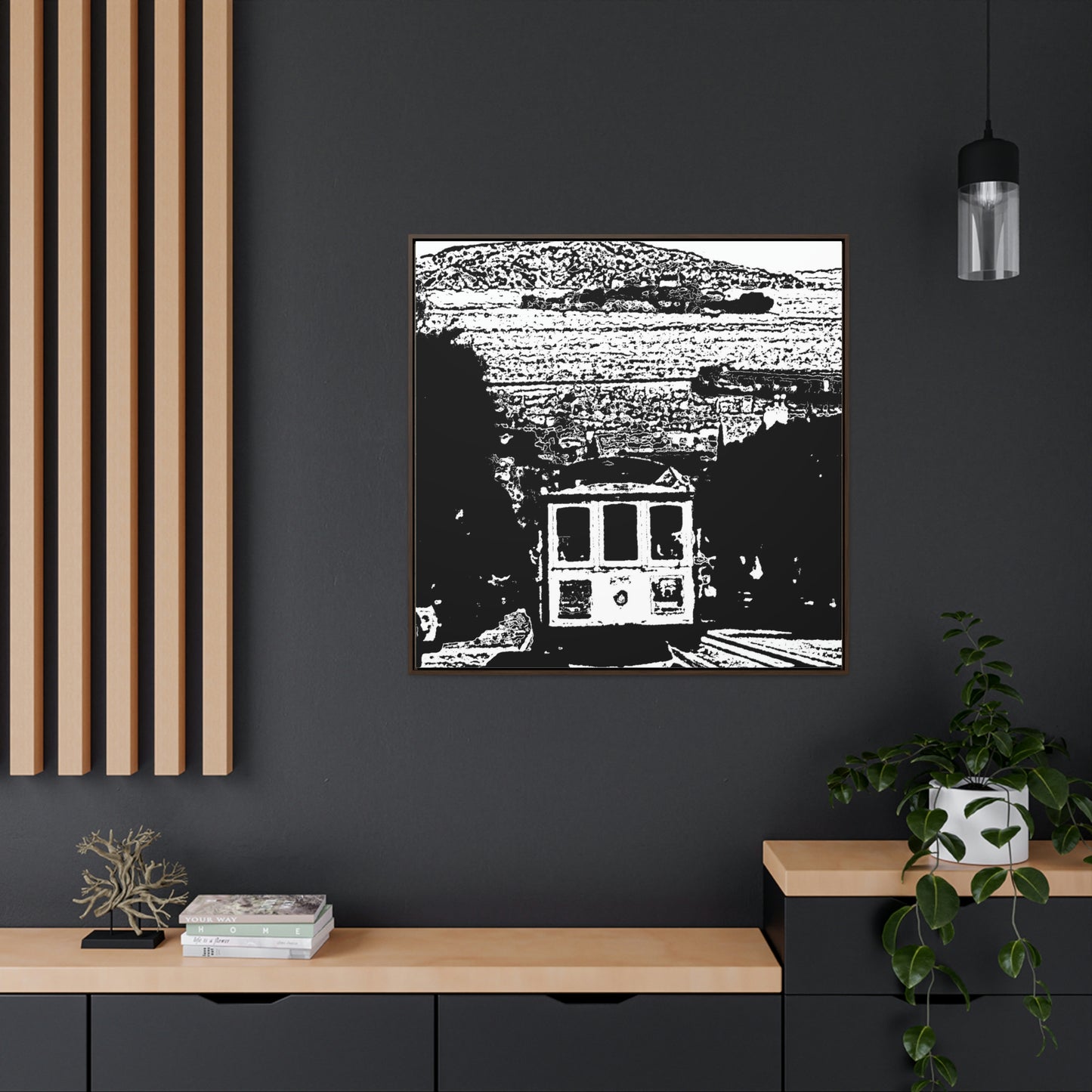 Gallery Canvas Wraps, Square Frame /// San Francisco ... 'A Rice-A-Roni-A-San Francisco Treat' ... "A Cable Car Classic" ... Family Archives: 1973 ... Original Works ...