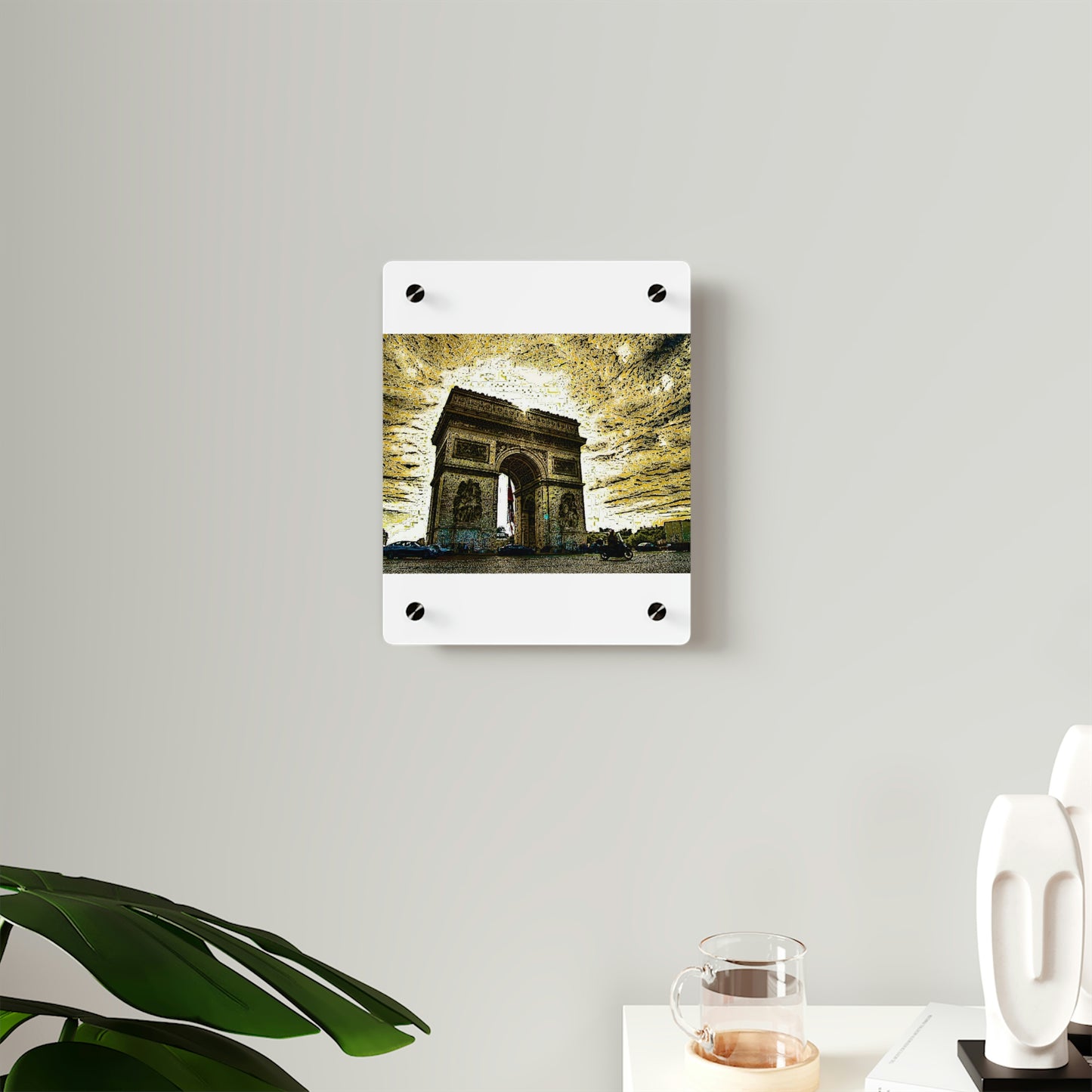 Acrylic Wall Art Panels ...  L'Arc de Triomphe ... 'Barbara Joan Bonnell-Holt Photo' ... Circa 1972 ... Oringinal Works ...