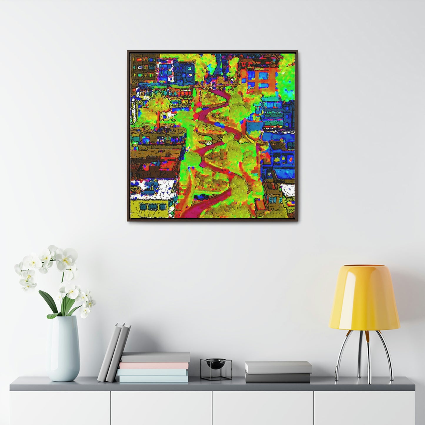Gallery Canvas Wraps, Square Frame ... A Crazy Street ... 'Eight Winding Curve-Switchbacks' ... "Lombard Street, San Francisco, CA' ... Family Archives: 1970's ... Original Works ...