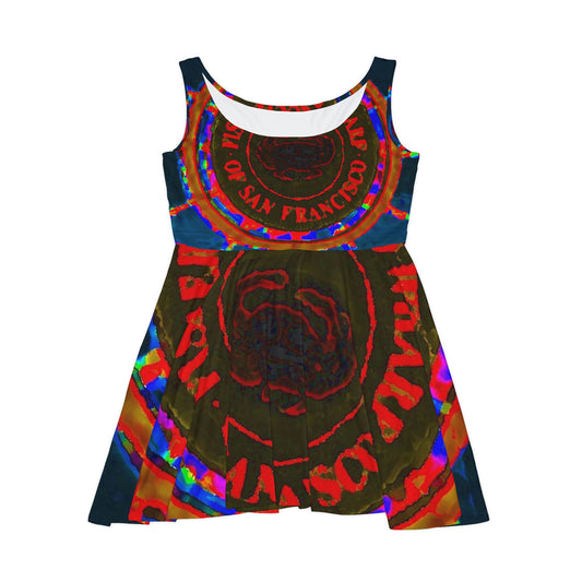 Women's Skater Dress ... "No.9 Fishermen's Grotto - Fishermen's Wharf, SF, California" ... Family Archives: 1970's ... Original Works ...