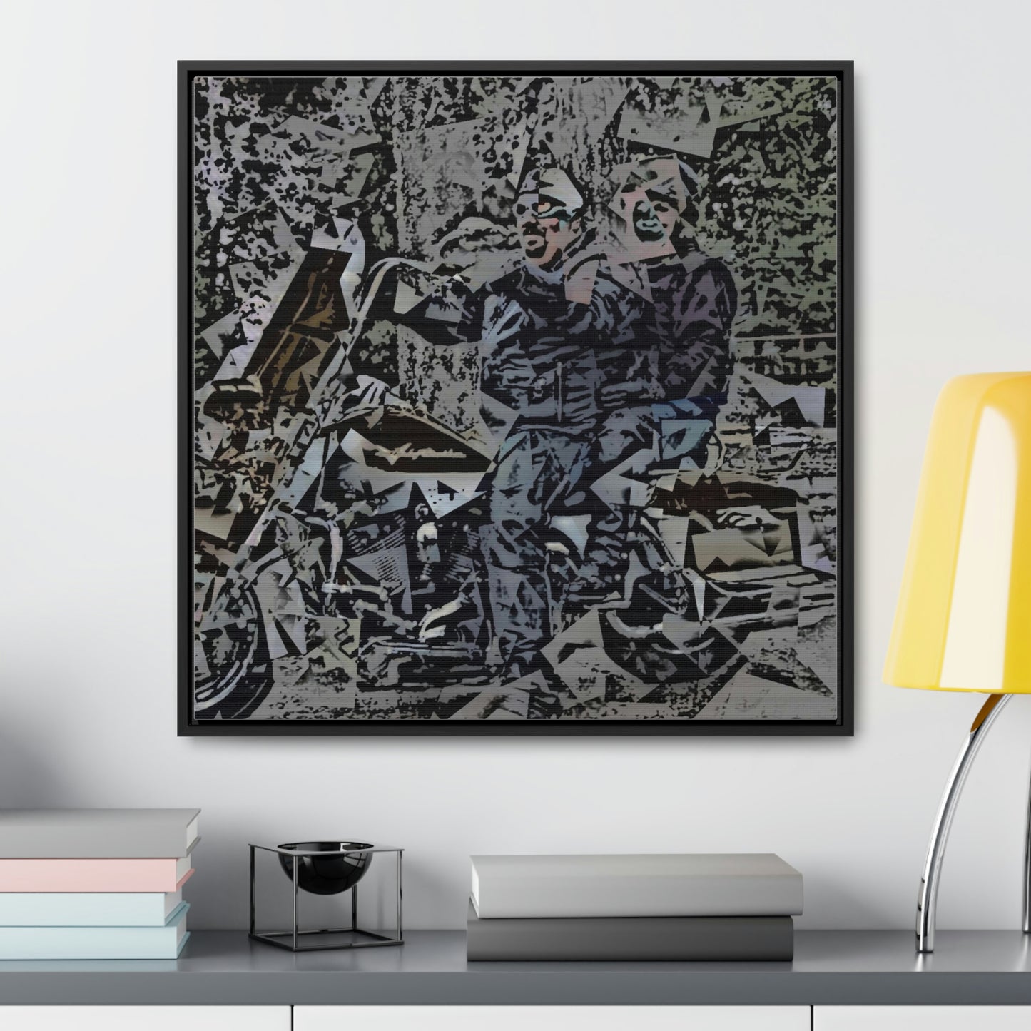 Gallery Canvas Wraps, Square Frame ... The Open Road Beckons ... "Harley 'D' Yearnings ..."  Original Works ...