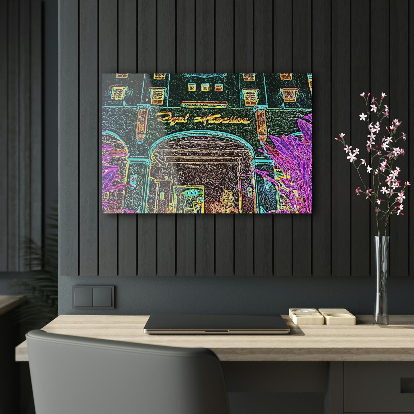 Acrylic Prints ...  "La Grande Entree" At: 'The Pink Palace' ... The Royal Hawai'ian ... Honolulu, HI ... '27Oct2014' ... Original Works ...