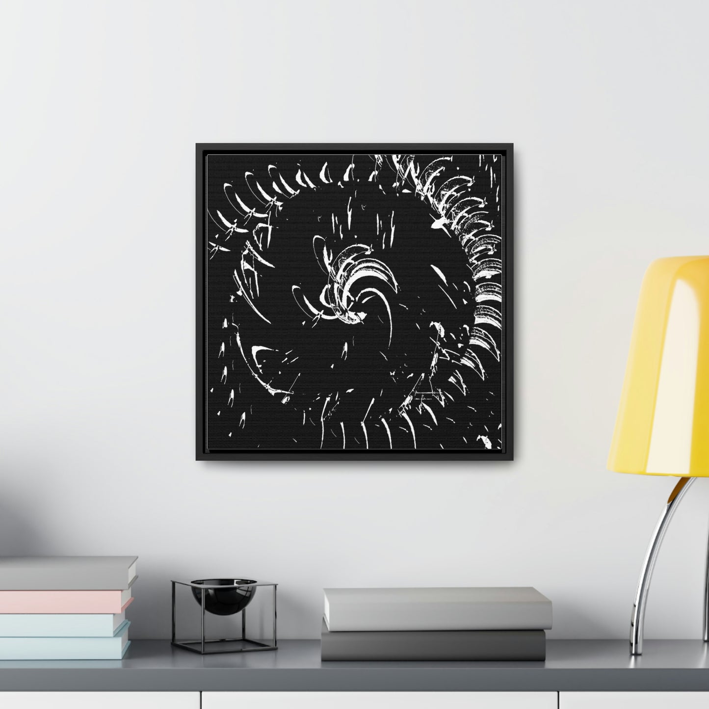 Gallery Canvas Wraps, Square Frame ... "Waning Moon" ... Central Idaho ... October 2022 ... Rendering Time: 22 Hours ... Original Works ...