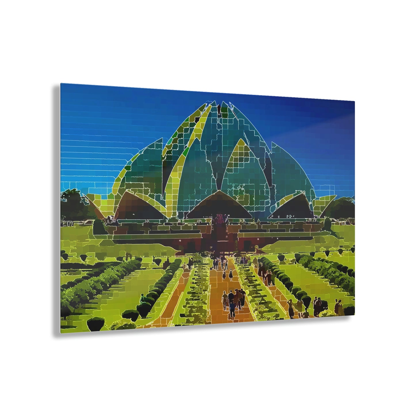 Acrylic Prints ... 'Bahai'i House-Of-Worship' ... "Lotus Temple: Delhi, India, 2008" ... Original Works ...