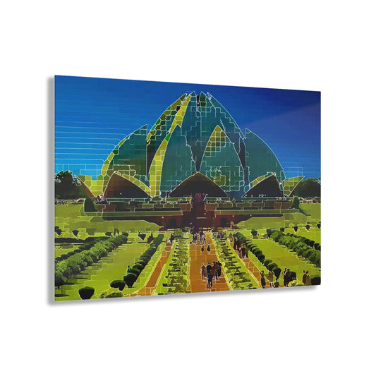 Acrylic Prints ... 'Bahai'i House-Of-Worship' ... "Lotus Temple: Delhi, India, 2008" ... Original Works ...