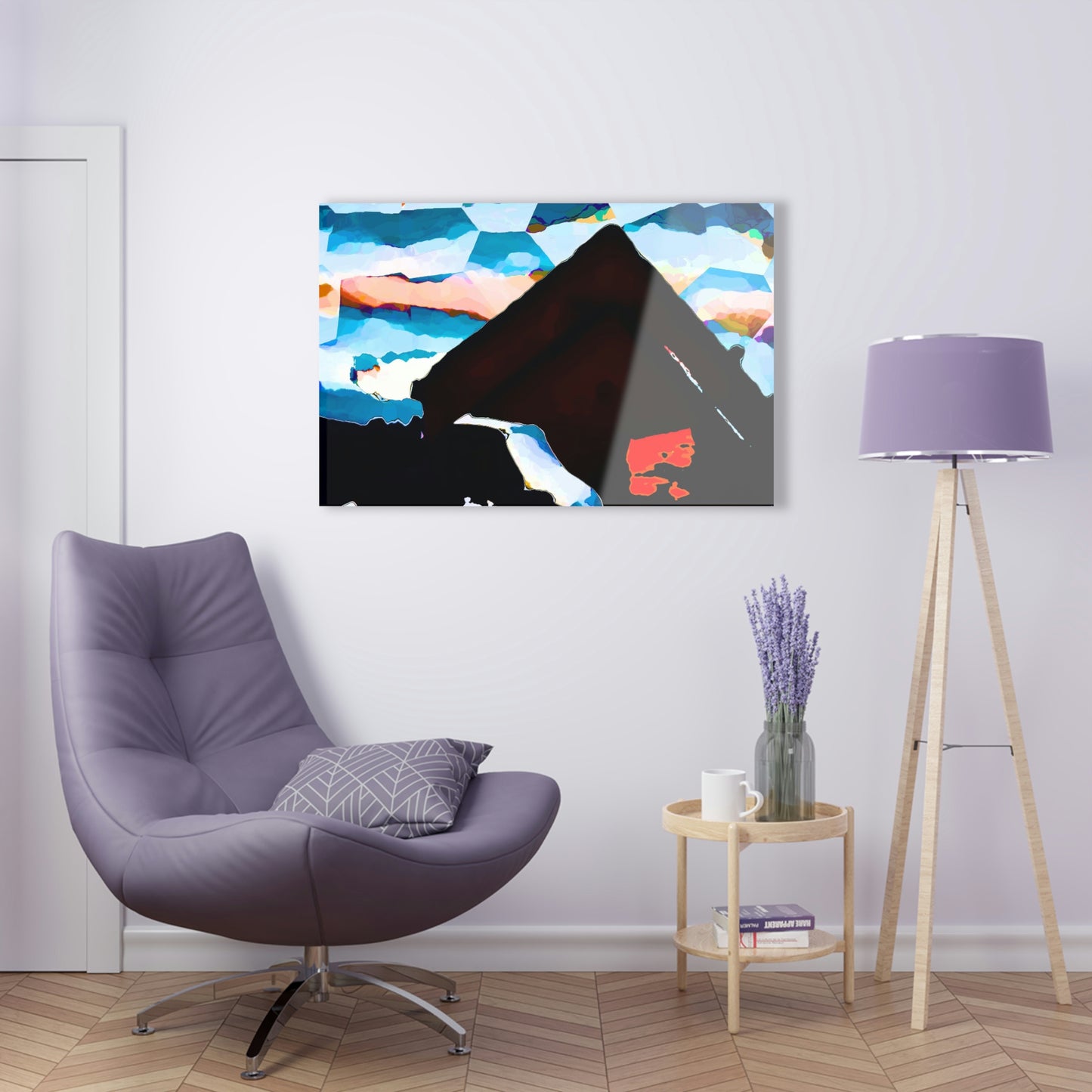 Acrylic Prints ... After An Intense Snow Storm ... 'Digging Out' ... A Vehicle & Cabin "In The Mountains" ... March 2023 ... Original Works ...