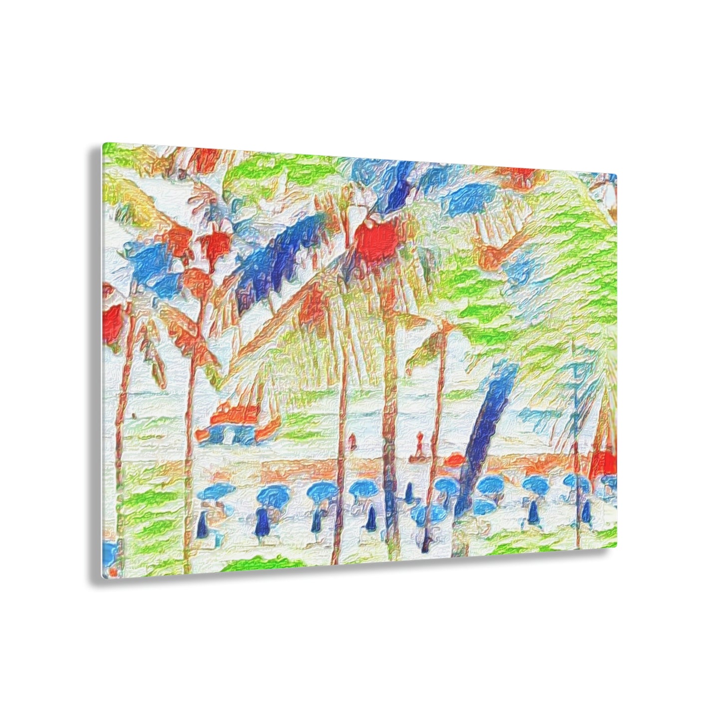 Acrylic Prints ... "The Royal Hawai'ian: Waikiki Beach_Beach" ... Honolulu, HI ... Ocotber 2014 (Halloween) ... Original Works ...