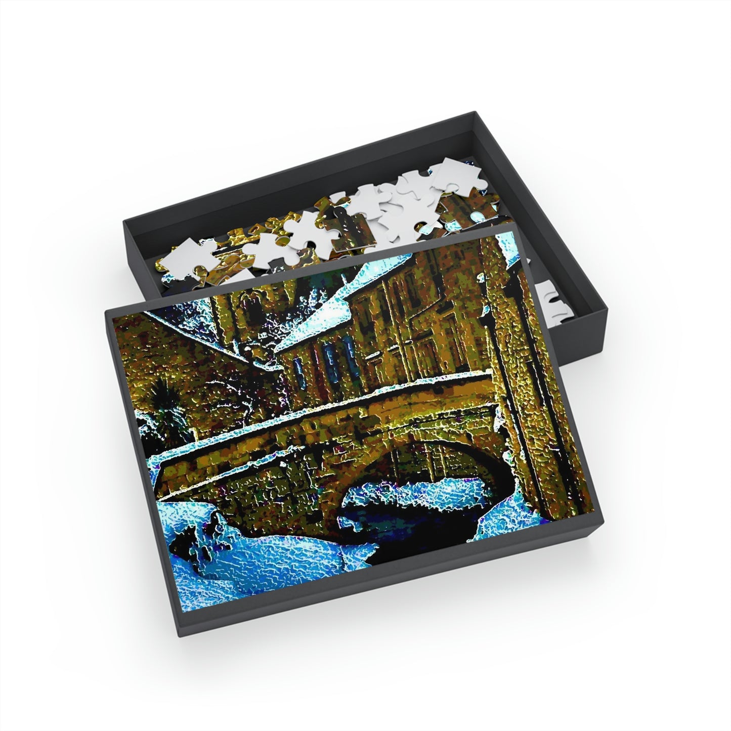 Puzzle (96, 252, 500, 1000-Piece) ...  Walikng The Streets & Alleys ... 'Strolling The Canals ... '  ... Original Works  ...