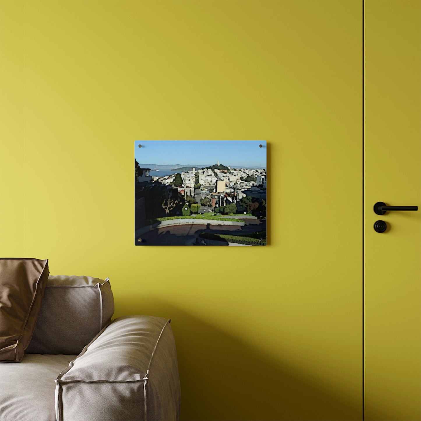 Acrylic Wall Art Panels ... "Lombard Street San Francisco, CA, USA" ... Family Archives 1970's ... Original Works ...