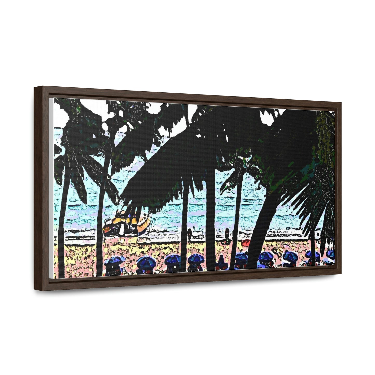 Gallery Canvas Wraps, Horizontal Frame ... "A Beautiful Beach Amongst The Palms" ... The Outrigger Waikiki, Honolulu, Oahu ... Original Works ...