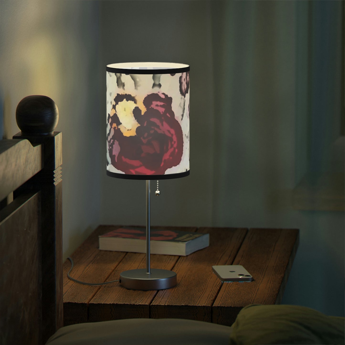 Lamp on a Stand, US|CA plug ... "A Friendly Flower" ... Pointsettia 'Pointing' ... Original Works ... (Supplied Photograph) ...