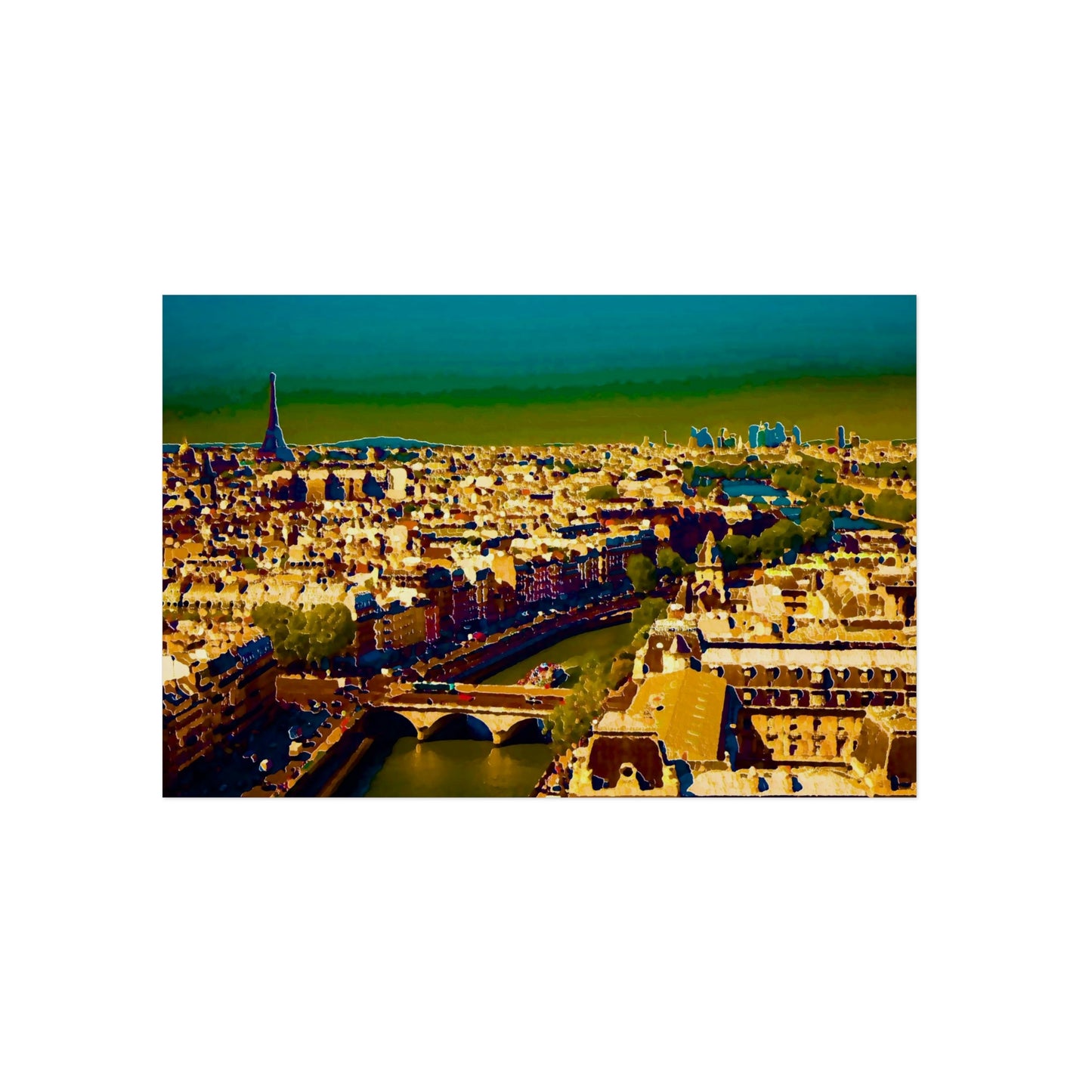 Aluminum Composite Panels ... "Allons Y A La Paris!"... A View Of 'The River Seine & Le Tour Eiffel_2' ... Family Archives ... Original Works ...
