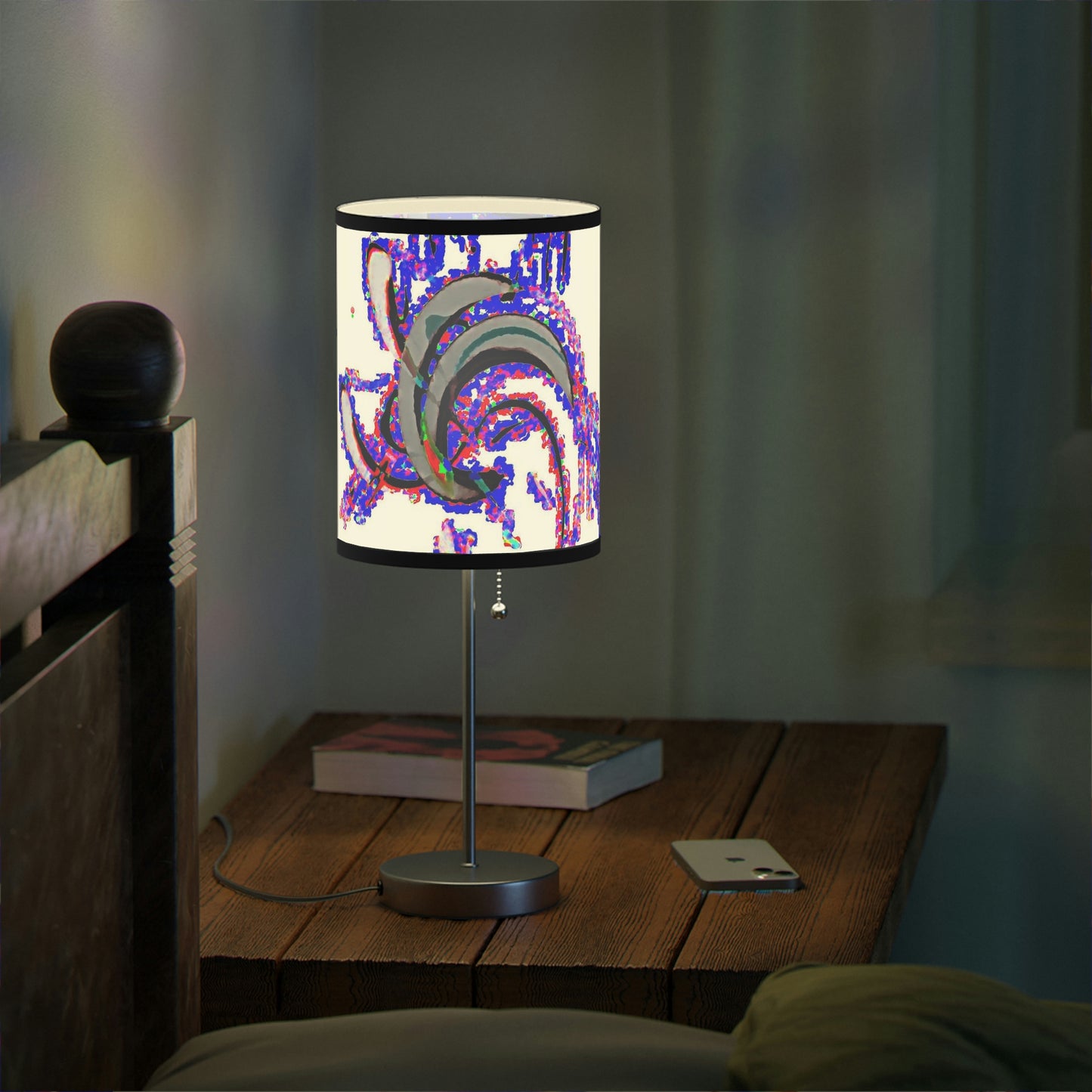 Lamp on a Stand, US|CA plug ... "Waning Moon" ... Central Idaho ... October 2022 ... Rendering Time: 22 Hours ... Original Works ...