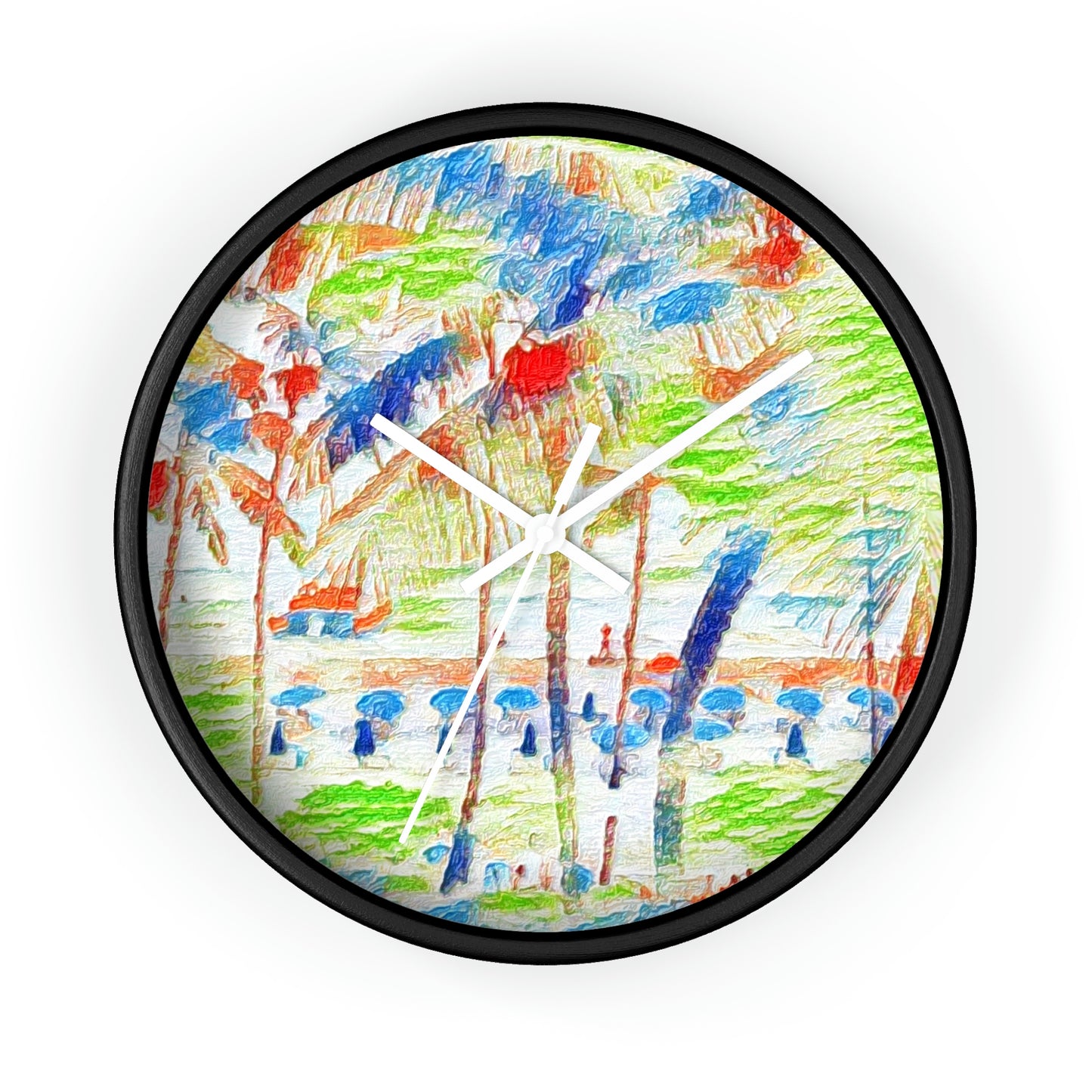 Wall Clock ... "The Royal Hawai'ian: Waikiki Beach_Beach" ... Honolulu, HI ... Ocotber 2014 (Halloween) ... Original Works ...