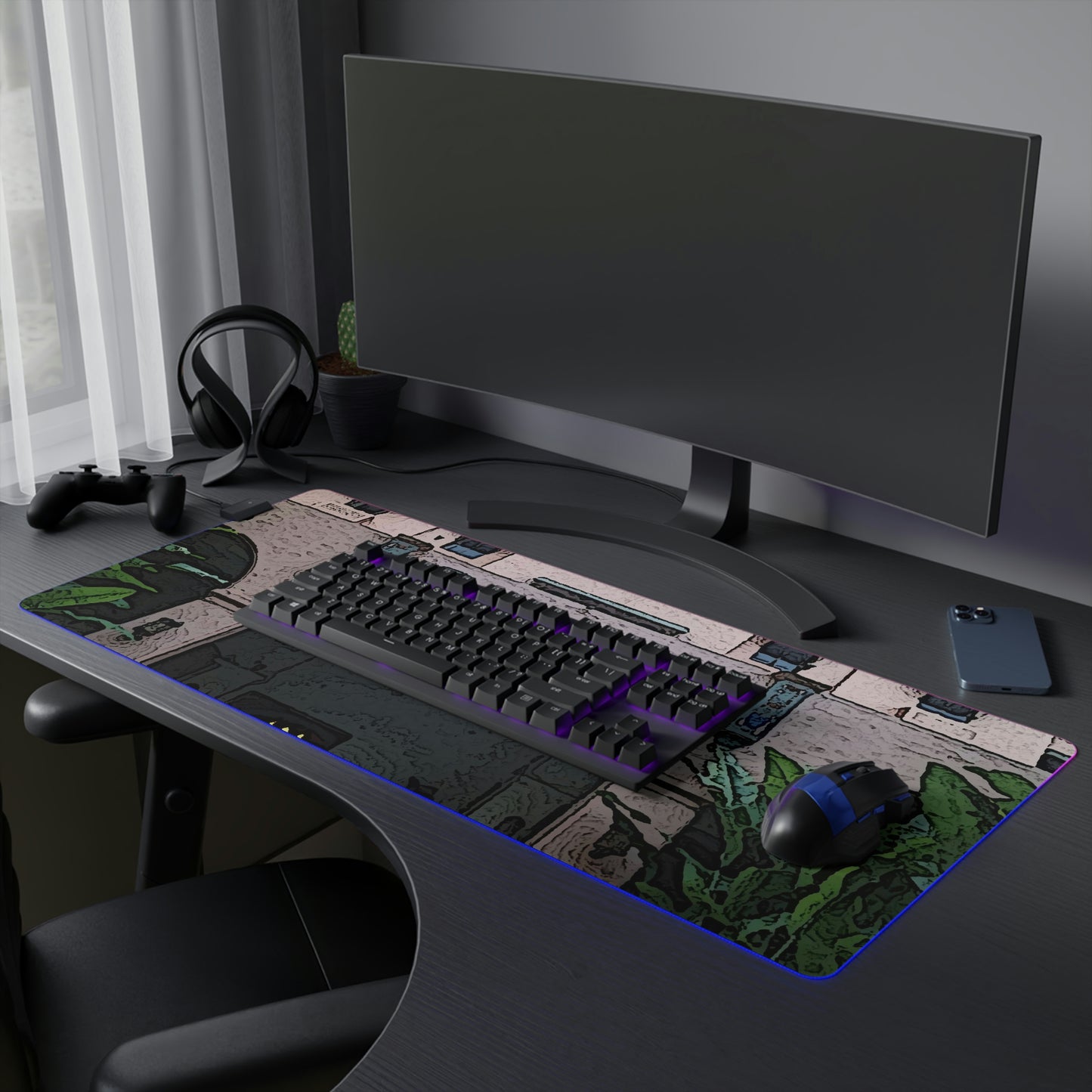 LED Gaming Mouse Pad ... "La Grande Entree" At: 'The Pink Palace' ... The Royal Hawai'ian ... Honolulu, HI ... '27Oct2014' ... Original Works ...