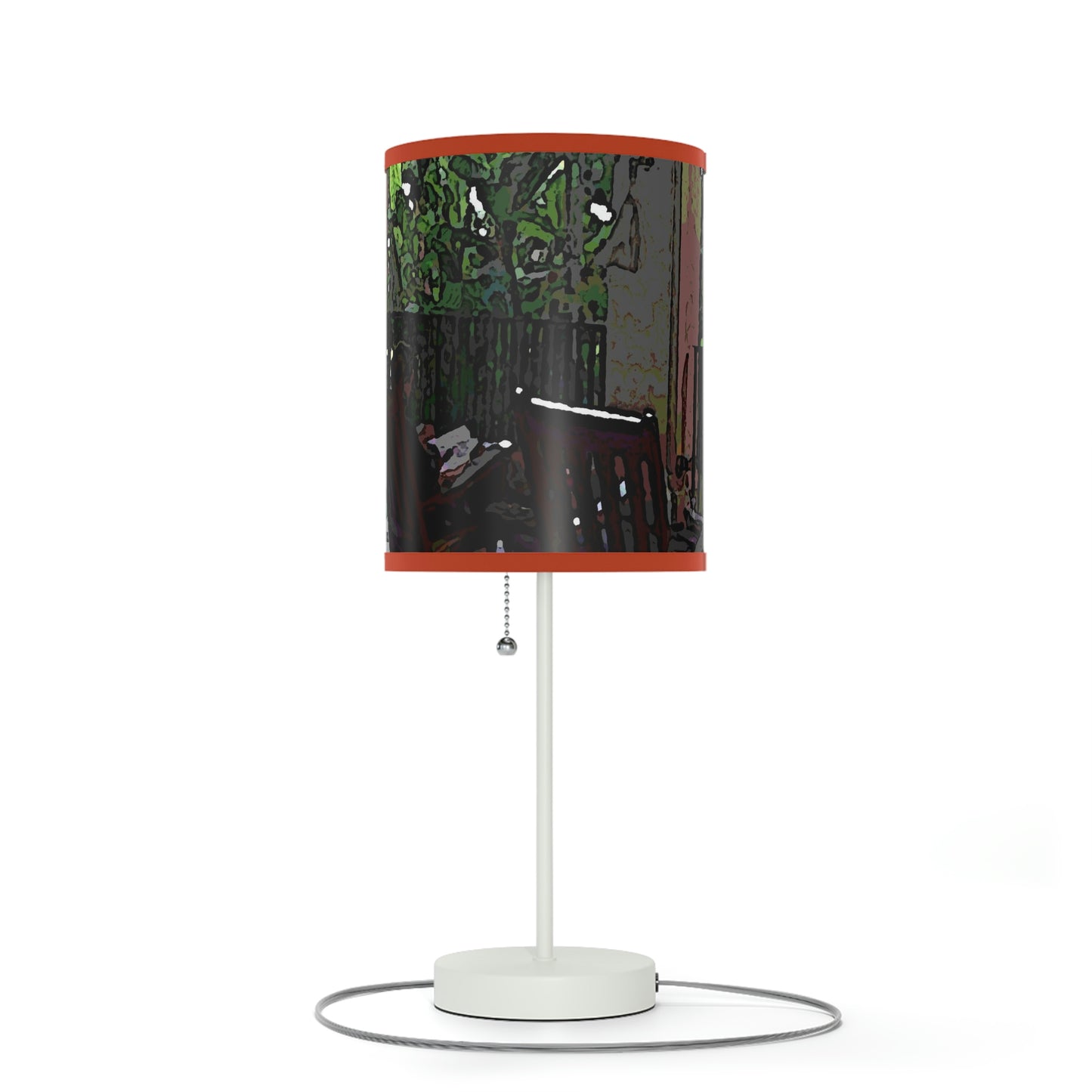 Lamp on a Stand, US|CA plug ...Lanai & Rocking Chairs At: 'The Pink Palace' ... The Royal Hawai'ian ... Honolulu, HI ... '27Oct2014' ... Original Works ...