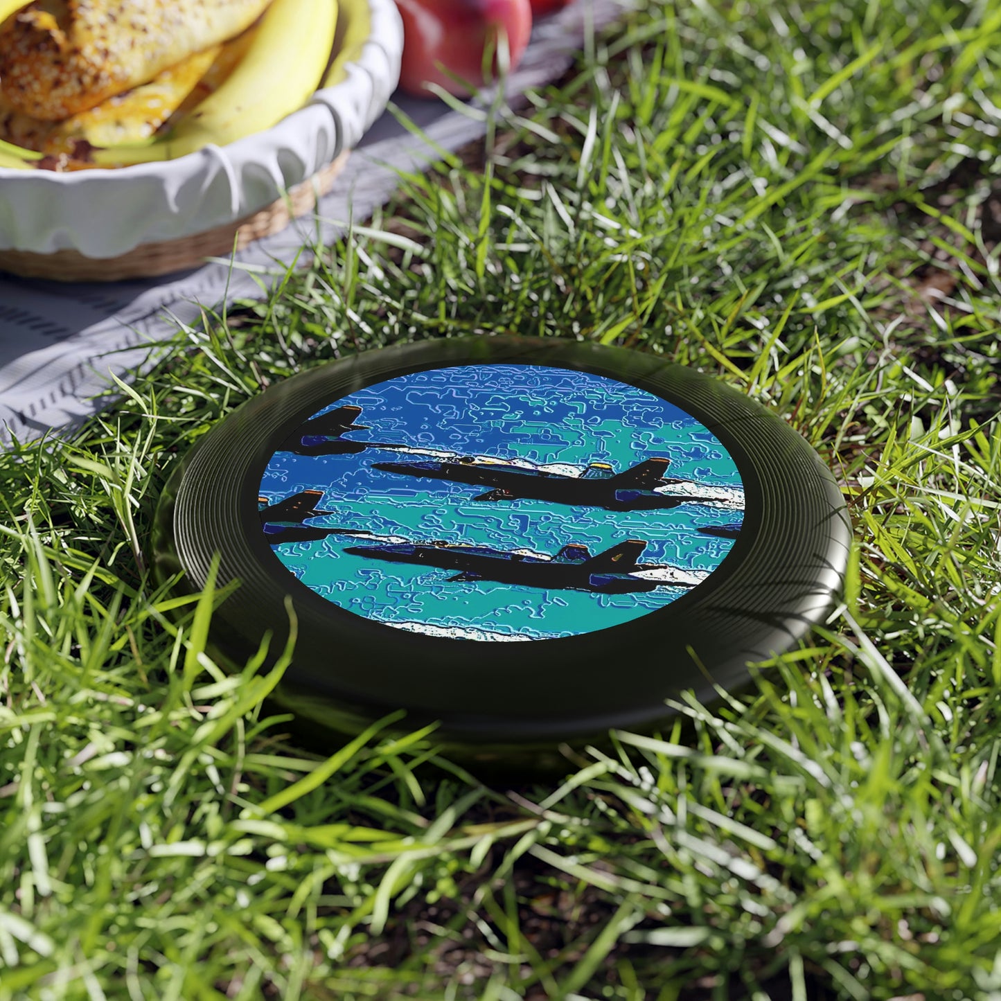 Wham-O Frisbee... Seattle Seafair ..."Blue Angels Run Over Lake Washington" ... Circa Mid 1980's ... Dr FJ Holt ... Original Works ...