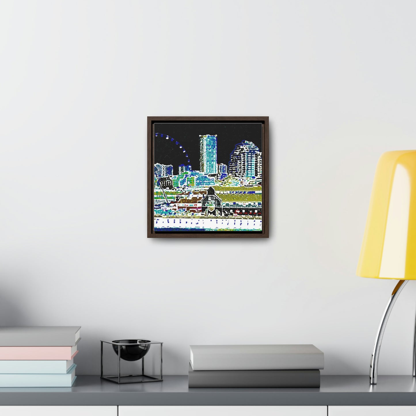 Gallery Canvas Wraps, Square Frame ... That Classic Wheel ... 'Seattle's Wheel' ... & Old Classic Waterside Vendors ...  'Family Archives' ... Original Works ...