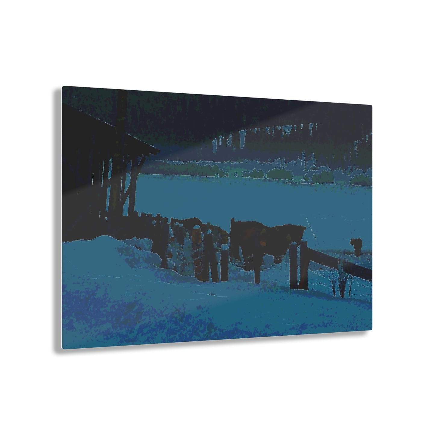 Acrylic Prints ... A Quiet Morning ... "Along The Red River & Nature Preserve Plateau" ... Jan23 ... Original Works ...