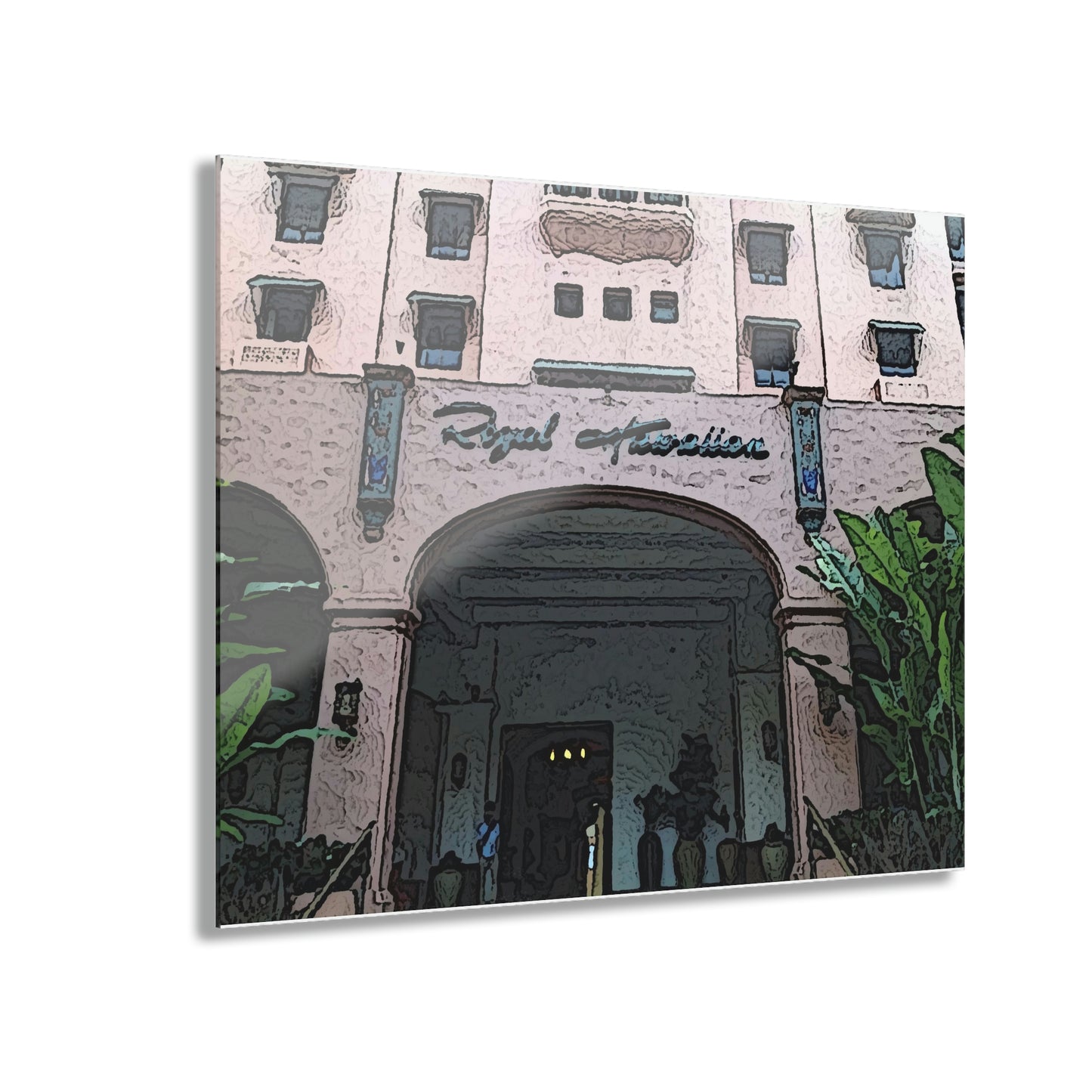 Acrylic Prints (French Cleat Hanging)  ...  "La Grande Entree" At: 'The Pink Palace' ... The Royal Hawai'ian ... Honolulu, HI ... '27Oct2014' ... Original Works ...