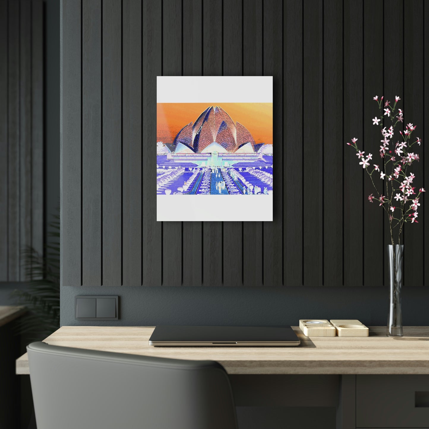 Acrylic Prints ... 'Bahai'i House-Of-Worship' ... "Lotus Temple: Delhi, India, 2008" ... Original Works ...