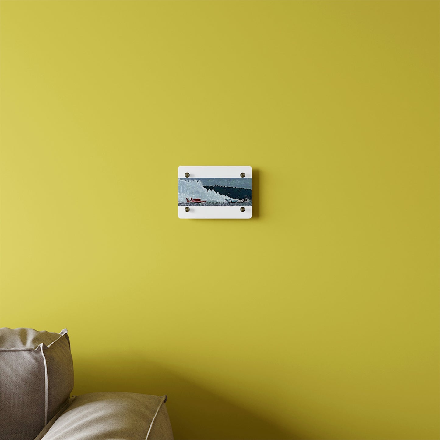 Acrylic Wall Art Panels ... Seattle Columbia Cup On Lake Washington ... "Dave Wilcox Heads For The Win" ... Associate Gift-Photo ... Original Works ...