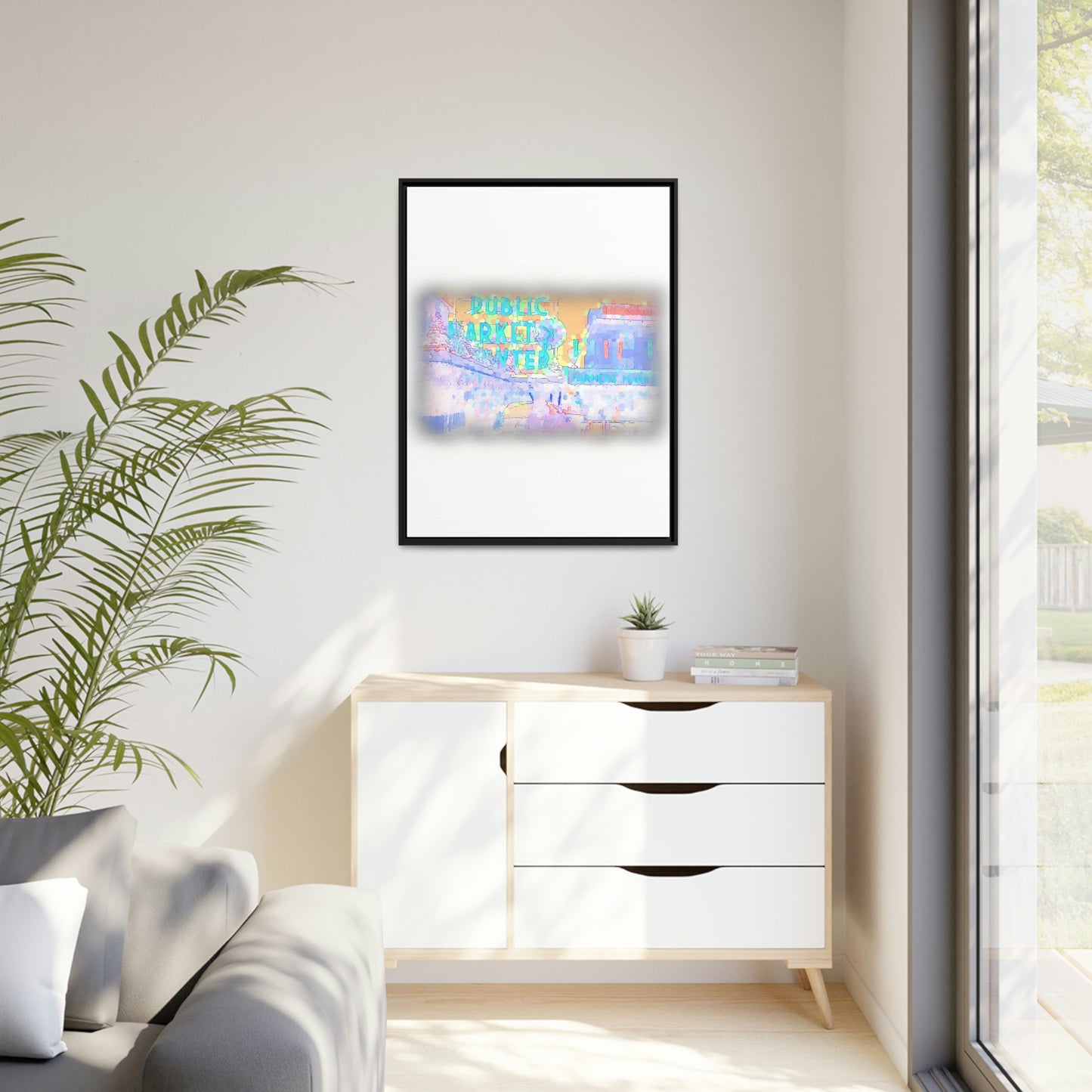 Matte Canvas, Black Frame ... PPM: Pike Place Market ... Original Work ... Winter 2022 ...