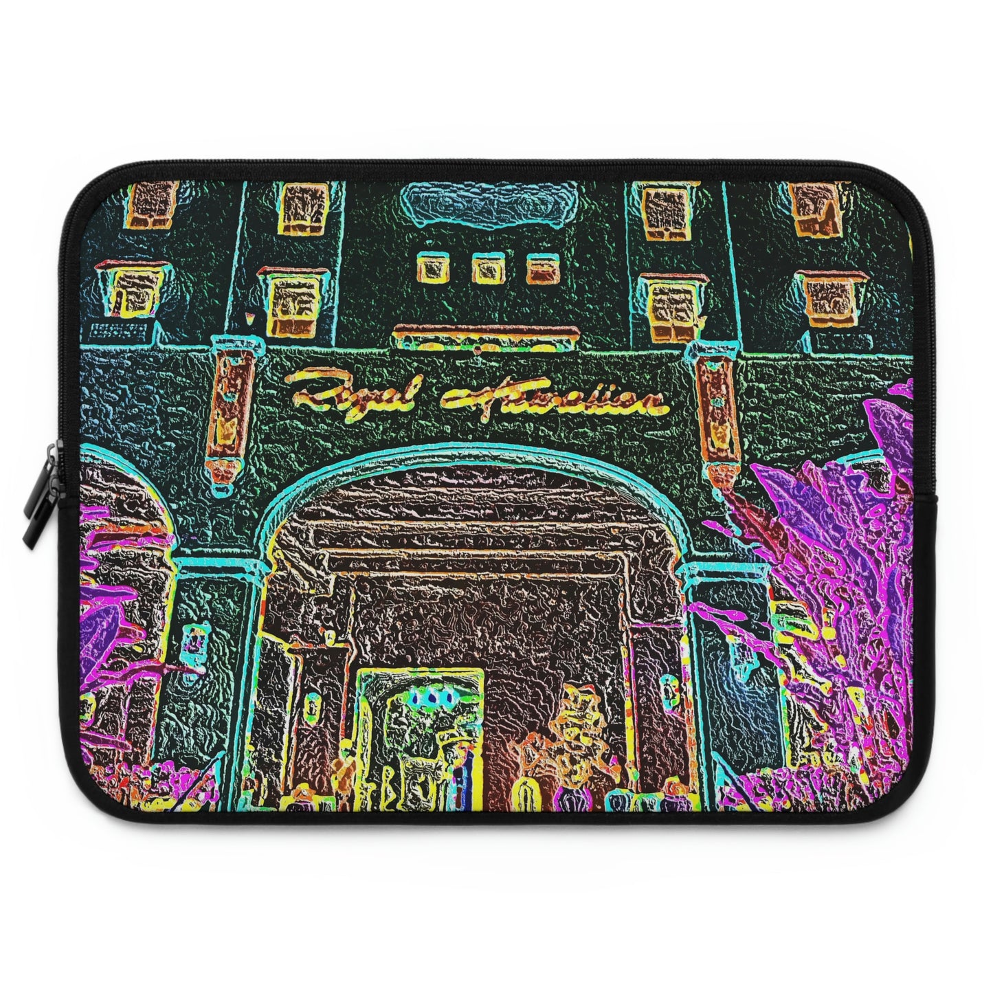 Laptop Sleeve ... "La Grande Entree" At: 'The Pink Palace' ... The Royal Hawai'ian ... Honolulu, HI ... '27Oct2014' ... Original Works ...