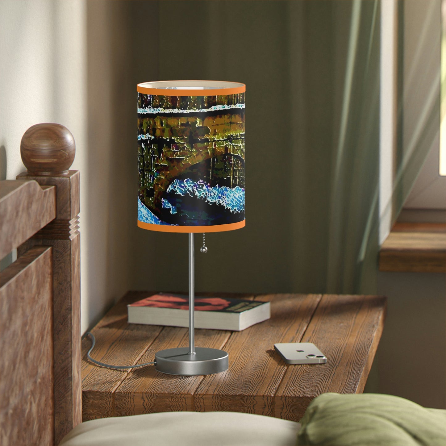 Lamp on a Stand, US|CA plug ... Walikng The Streets & Alleys ... 'Strolling The Canals ... '  ... Original Works  ...
