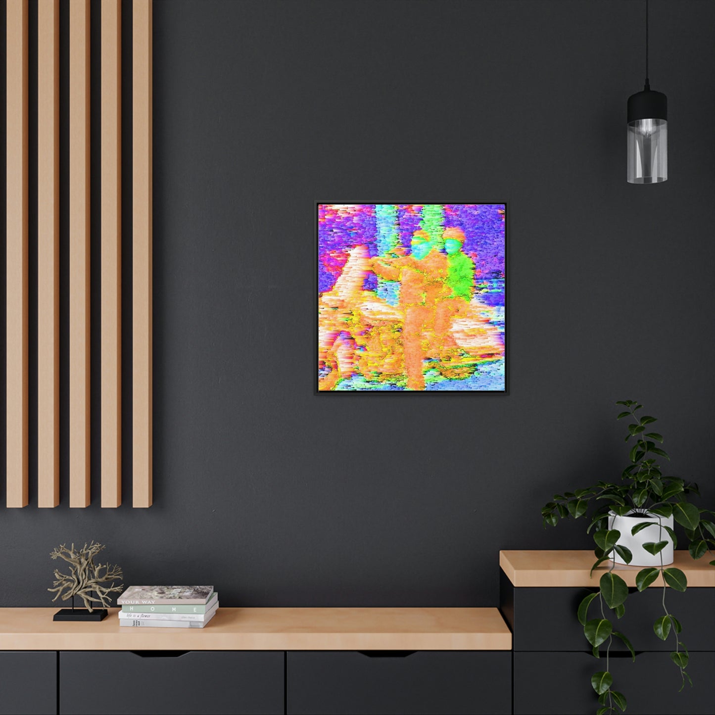 Gallery Canvas Wraps, Square Frame ...  "And 'I' Left His Dead A_s There By The Side-of-The-Road" ... Original Works ... (Grateful Dead: Me-And-My-Uncle)