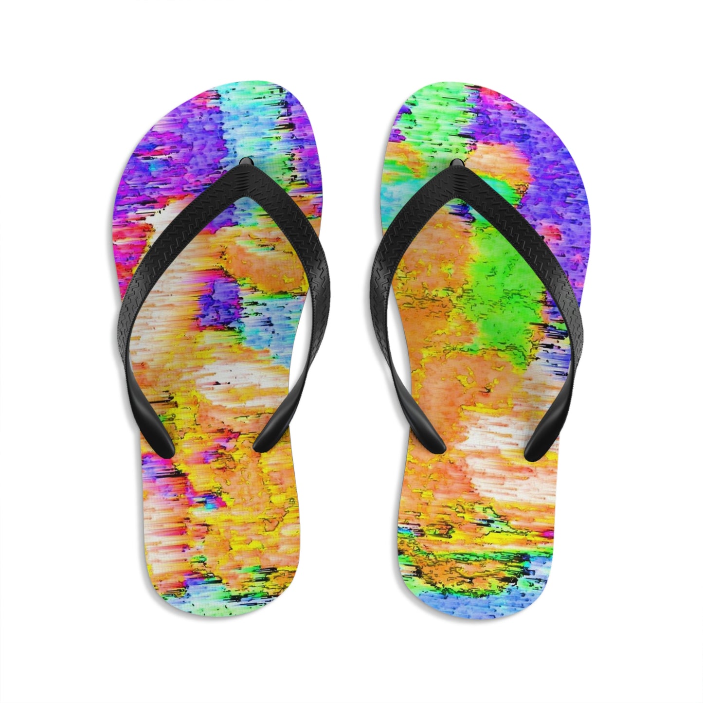Unisex Flip-Flops ... "And 'I' Left His Dead A_s There By The Side-of-The-Road" ... Original Works ... (Grateful Dead: Me-And-My-Uncle)