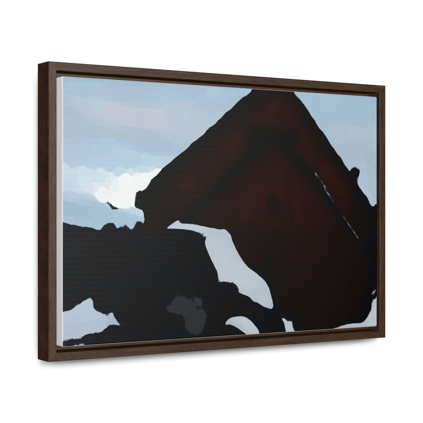 Gallery Canvas Wraps, Horizontal Frame ... After An Intense Snow Storm ... 'Digging Out' ... A Vehicle & Cabin "In The Mountains" ... March 2023 ... Original Works ...