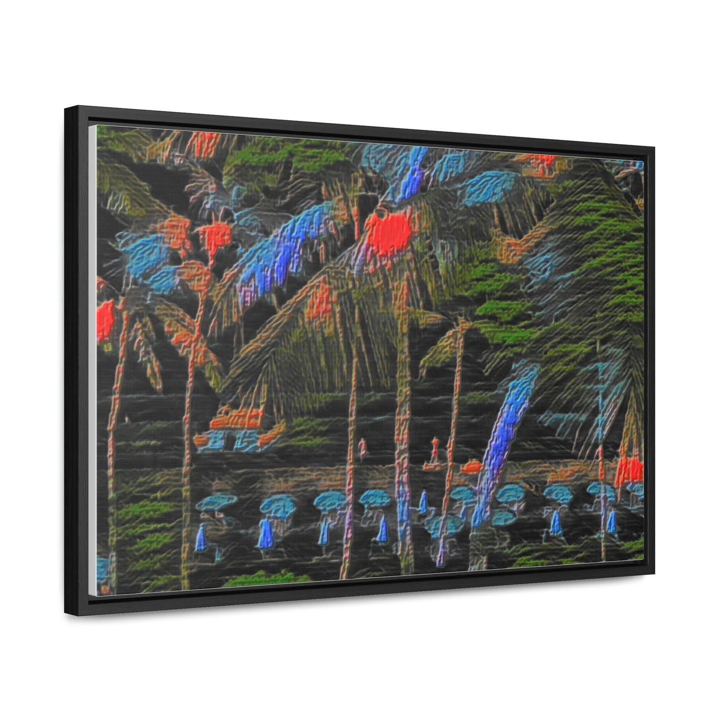 Gallery Canvas Wraps, Horizontal Frame ... "The Royal Hawai'ian: Waikiki Beach_Beach" ... Honolulu, HI ... Ocotber 2014 (Halloween) ... Original Works ...