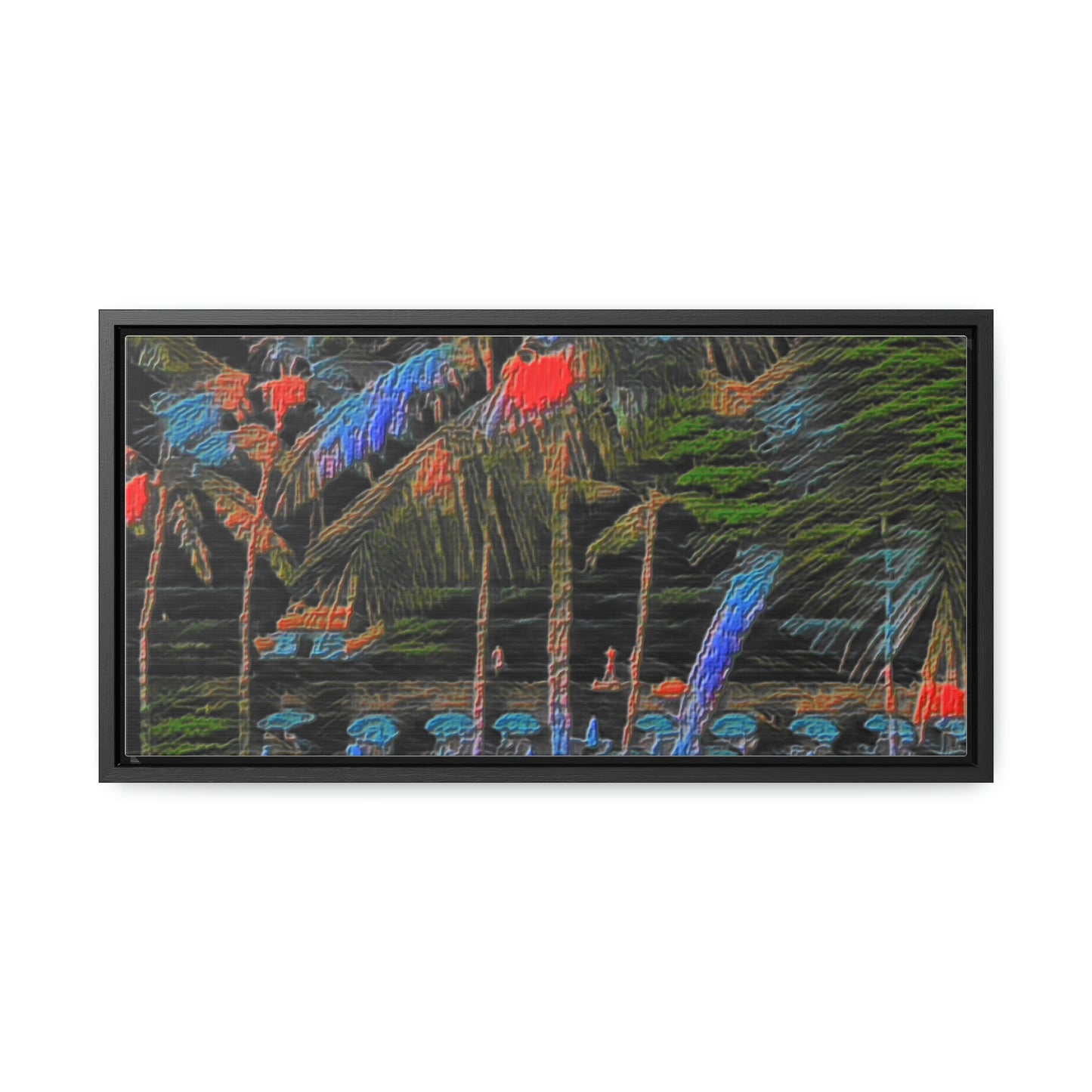 Gallery Canvas Wraps, Horizontal Frame ... "The Royal Hawai'ian: Waikiki Beach_Beach" ... Honolulu, HI ... Ocotber 2014 (Halloween) ... Original Works ...