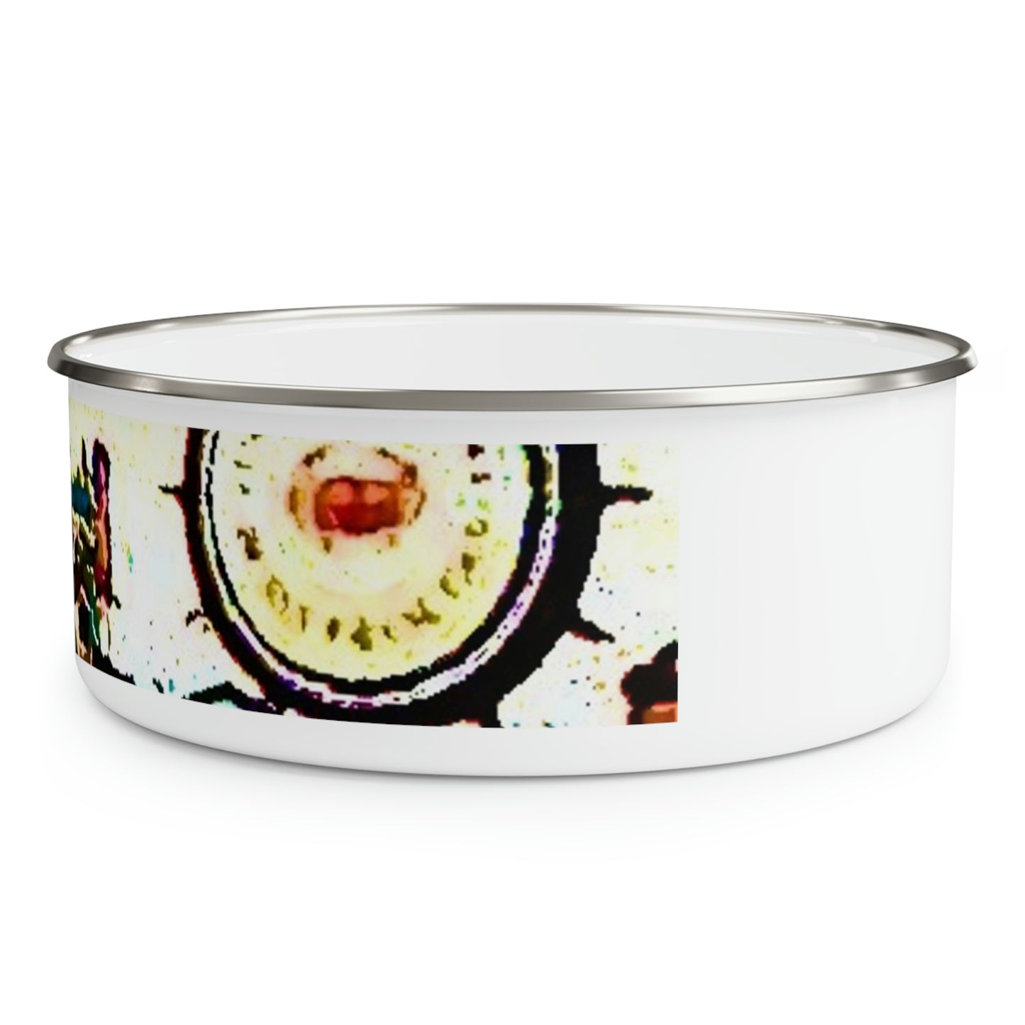 Enamel Bowl ...  "No.9 Fishermen's Grotto - Fishermen's Wharf, SF, California" ... Family Archives: 1970's ... Original Works ...