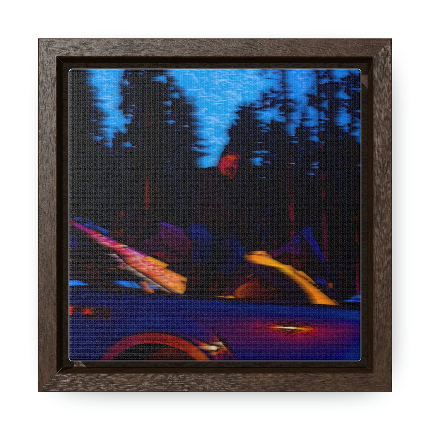 Gallery Canvas Wraps, Square Frame ... Two Modes Of Winter Transportation ... "Which One To Drive Next?" ... Choices-Choices-Choices ... Circa 4Jan23 ... Original Works ...